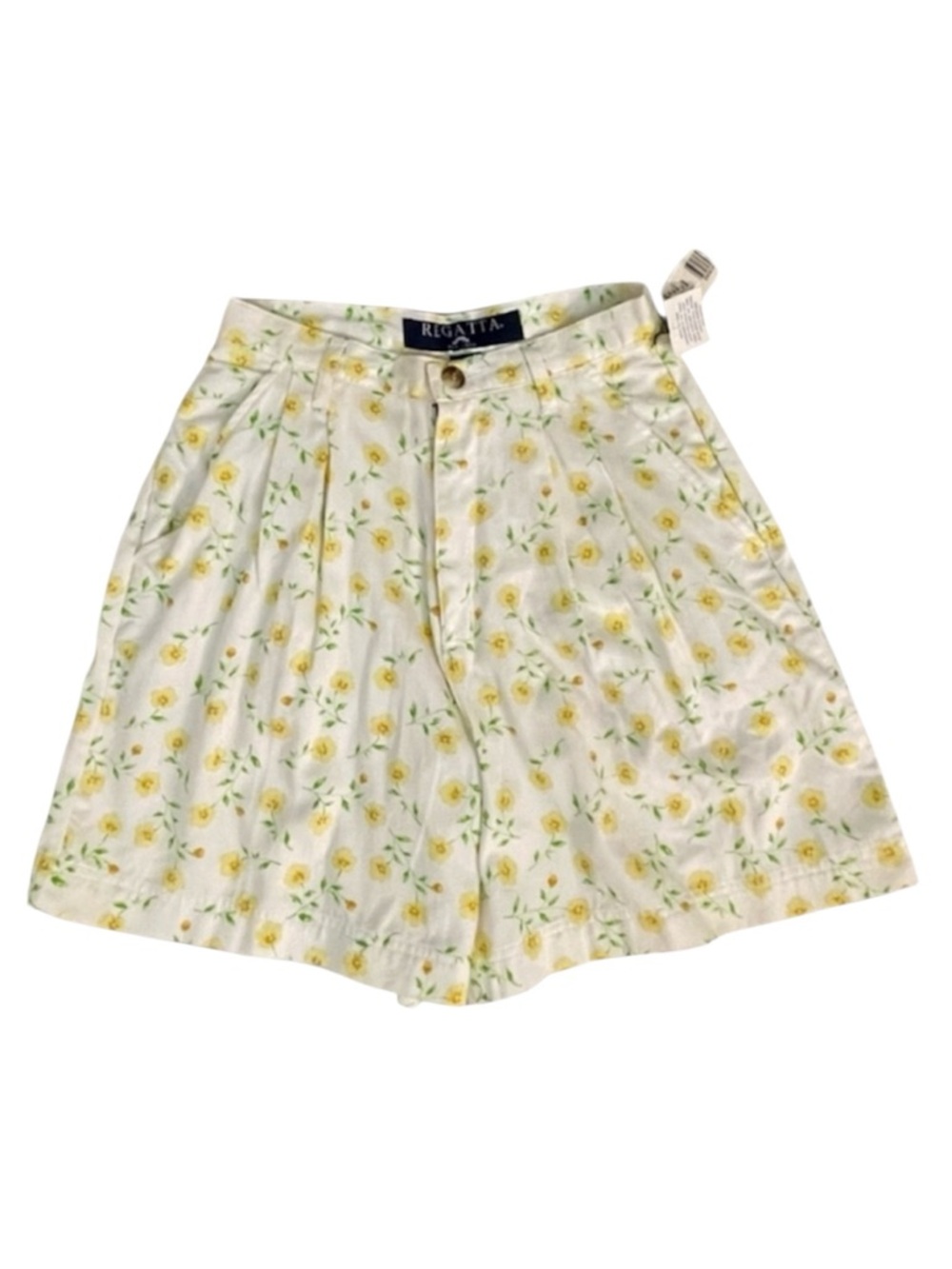 Vintage Floral Shorts Women’s M High Waist Pleated Flower Child Hippie NWT